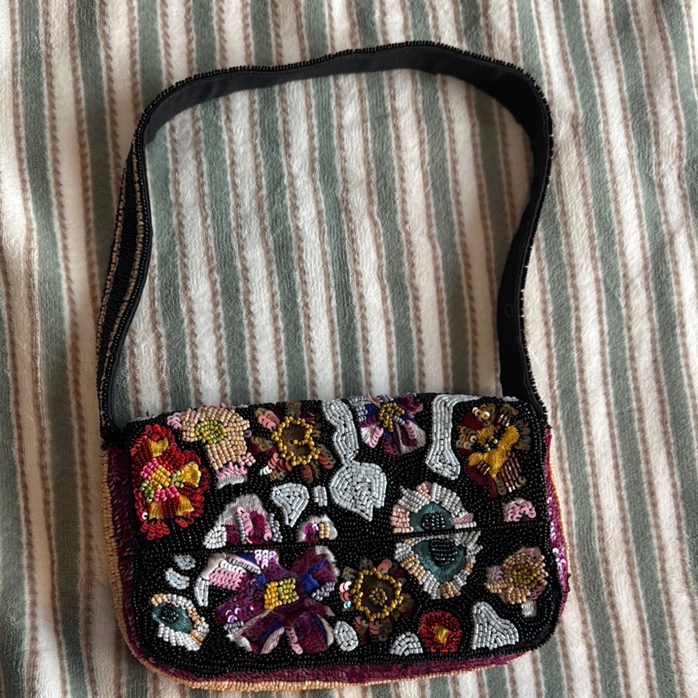 Anthropologie Fiona Beaded Bag
